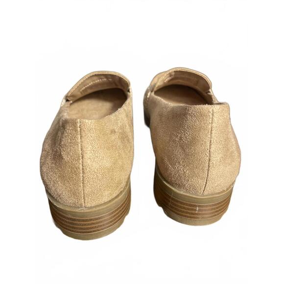 LifeStride Suede Shoes Women's 9 Tan Loafers Comfort Career - Picture 4 of 7